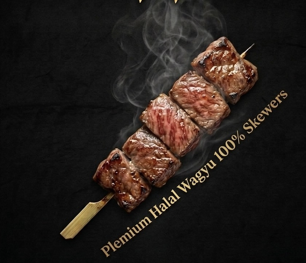 Premium Halal Wagyu Beef Skewer Asakusa Tokyo - 和牛串